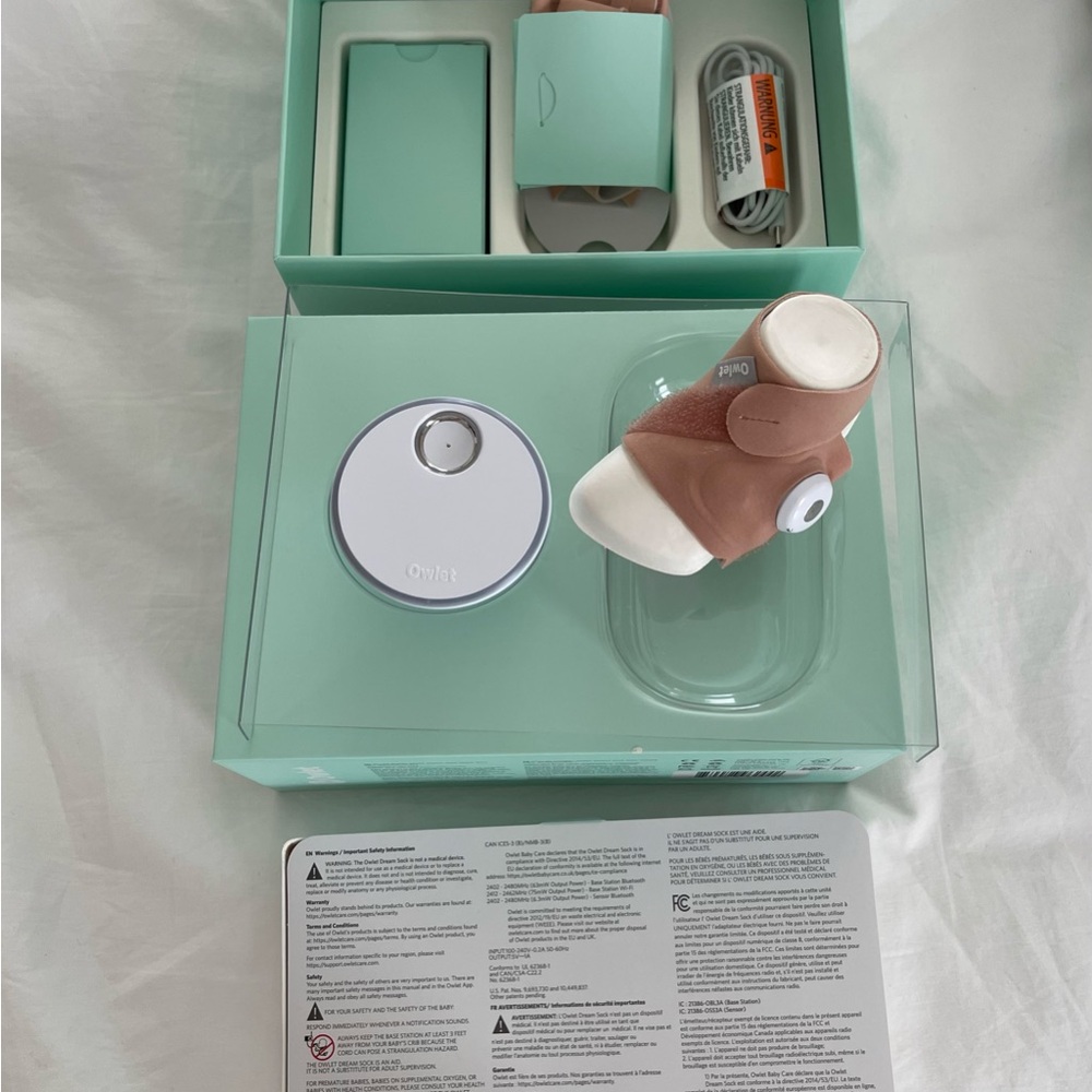 Owlet Smart Sock Baby Monitor in Pink